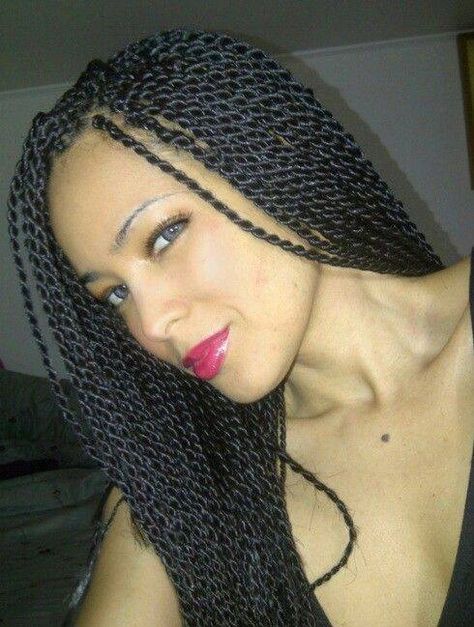 senegalese twists Rope Twist Braids, Afrocentric Hairstyles, African American Braided Hairstyles, Faux Loc, Senegalese Twist Braids, African American Braids, Twist Braid Hairstyles, Pelo Afro, Micro Braids