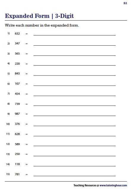 Number In Words Worksheet Grade 3, Expanded Form Worksheets 3rd Grade, Expanded Form 2nd Grade, Math Revision, Expanded Form Math, Numbers In Word Form, Numbers In Expanded Form, Expanded Form Worksheets, Maths Worksheet