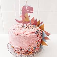 https://encrypted-tbn0.gstatic.com/images?q=tbn:ANd9GcTKcnZRRhkwuEY-0KoTA51Yq30P5P3x9Hrvtg&usqp=CAU Pink Dinosaur Cake, Dinosaur Diy, T Rex Cake, Natural Sprinkles, Organic Cake, Girl Dinosaur Birthday, Dino Cake, Dragon Cake, Large Cake