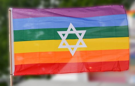 Gay Pride Flag with David's Star Day Of Silence, Support Lgbtq, Torah Study, Jewish Learning, Lgbtq Rights, Moment Of Silence, World Religions, Remembrance Day, Problem And Solution