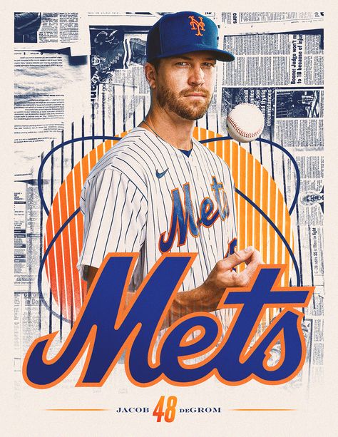 2022 NY Mets Posters on Behance Bold Logo Design, Sports Design Ideas, Desain Buklet, Pizza Design, Sports Design Inspiration, Key Art, Sport Poster Design, Sports Marketing, Ny Mets