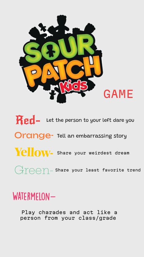 Sour Patch Kids Game, Sourpatch Kid, Easter Games For Kids, Kid Games, Fun Baking, Easter Games, Sleepover Games, Kids Game, Sour Patch Kids