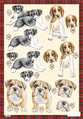 Cardmaking Printables, Printable Paper Patterns, 3d Sheets, Felt Animal Patterns, Decoupage Printables, Dog Died, 3d Decoupage, Stitching Cards, Dog Cuts