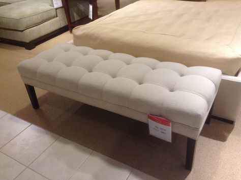 upholstered bench for foot of bed in master BR Bench For Foot Of Bed, Foot Of Bed, Upholstered Bench, Bench Cushions, Ottoman, Entryway, Bench, Cushions, Collage