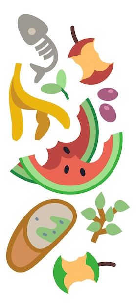 Organic trash icon food waste compost re... | Premium Vector #Freepik #vector #compost #recycle-symbol #food-waste #recycle-sign Food Waste Poster, Food Waste Project, Trash Icon, Biodegradable Waste, Food Clipart, Solid Waste, Food Backgrounds, Kitchen Waste, Diy Crafts Paper Flowers