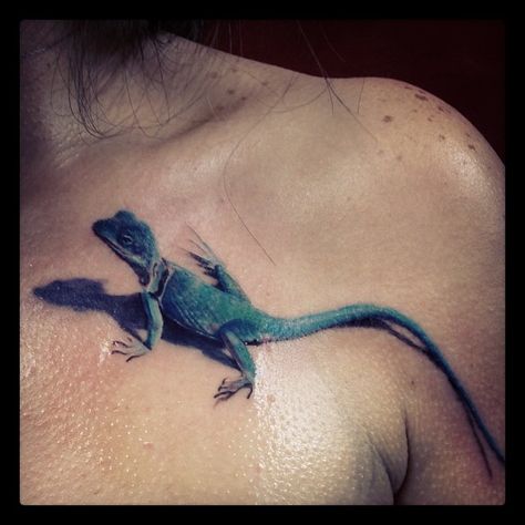 Iguana Tattoo, Natur Tattoo Arm, Bearded Dragon Tattoo, Aboriginal Tattoo, Gecko Tattoo, Colorful Lizards, Lizard Tattoo, Jaguar Tattoo, Foot Tattoos For Women