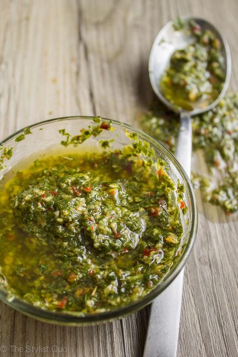 The Best Chimichurri I've Ever Had: Texas de Brazil's Recipe Arabisk Mad, Dry Oregano, Pesto Dip, Chimichurri Recipe, Marinade Sauce, Chimichurri Sauce, Pepper Salt, Cup Cup, Bulgogi