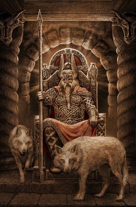 Odin wallpaper by odeacon - a0 - Free on ZEDGE™ Odin Norse Mythology, Arte Viking, Art Viking, Symbole Viking, Slavic Mythology, Norse Myth, Norse Tattoo, Norse Pagan, Old Norse