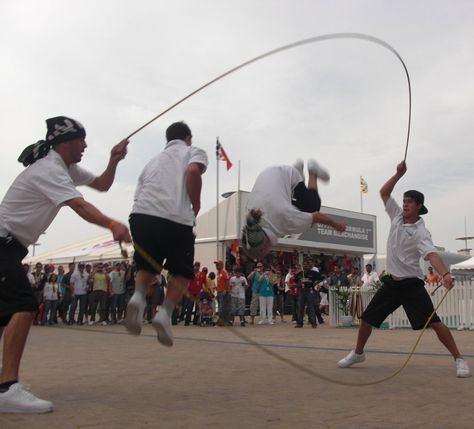 The Jump Rope Crew - Rope Skipping Show | www.contrabandevents.com Rope Skipping, Long Rope, Skipping Rope, Ideal Body, Stage Show, Visionary Art, Jump Rope, Ballroom Dance, Summer Camp