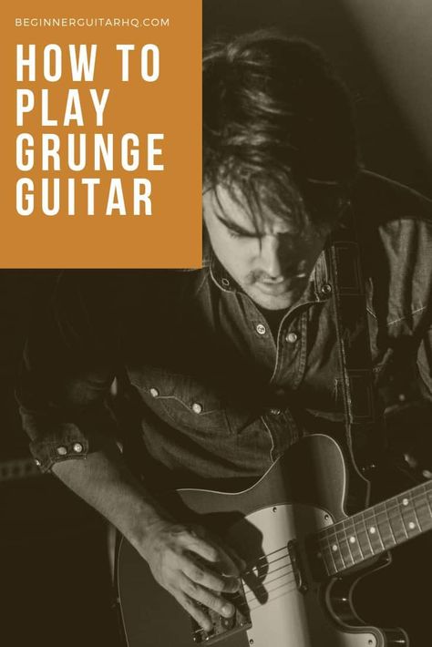 Grunge Chord Progression, 1980s Grunge, Grunge Guitar, Grunge Artist, Guitar Beginner, Guitar Chord Progressions, 1980s Music, Beginner Guitar, Power Chord