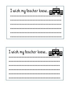 I wish my teacher knew... I wish my classmates knew... I wish to learn this year...Three different ways to learn about your students. These are good get to know you starters for the beginning of the year, but can also be revisited to learn as we go.Font used in license with KG Fonts. This is KG A Th... What I Wish My Teacher Knew About Me, I Wish My Teacher Knew, Kg Fonts, My Classmates, My Teacher, Classroom Community, Getting To Know You, Teacher Store, Getting To Know