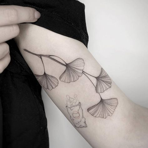 Tree Branch Tattoo, Leaves Tattoo, Branch Tattoo, Nature Leaves, Ginkgo Leaves, London Tattoo, Female Tattoo Artists, Tattoo Apprentice, Large Tattoos