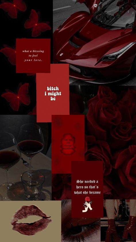 caramia red is only for true lover🥀💋 Red Black Silver Aesthetic, Red Crystal Wallpaper, Priya Core, Bree Core, Baddie Mood, Cheryl Blossom Aesthetic, Red Aura, Dark Vibes, Bike Aesthetic