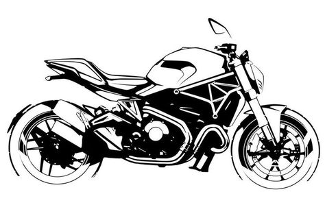 Monster sketch Moter Cycle Drawing, Moter Cycle Tattoo, Ducati Drawing, Moter Cycle, Motorcycle Sketch, Cycle Drawing, Motorcycle Icon, Ducati Monster 1200, Monster 1200