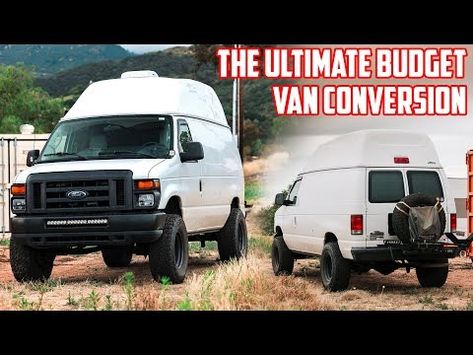 This cargo van conversion cost how much!? Crazy cheap option to a Sprinter van! - YouTube Cargo Van Conversion, Road Rally, Cargo Van, Sprinter Van, Van Conversion, Camper Van, Road Trip, Ford, Van