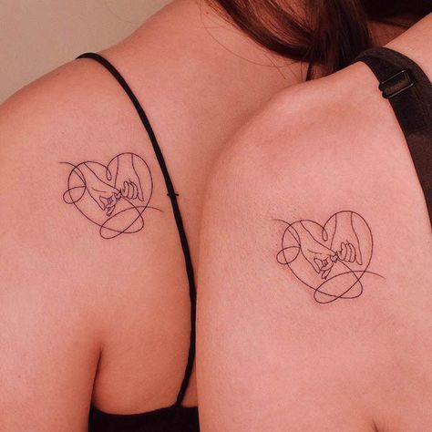 Tiny Mother Daughter Tattoos, Mum And Daughter Tattoo, Mommy Daughter Tattoos, Mum Tattoo, Mom Daughter Tattoos, Tiny Heart Tattoos, Our Mindful Life, Matching Best Friend Tattoos, Daughter Tattoo