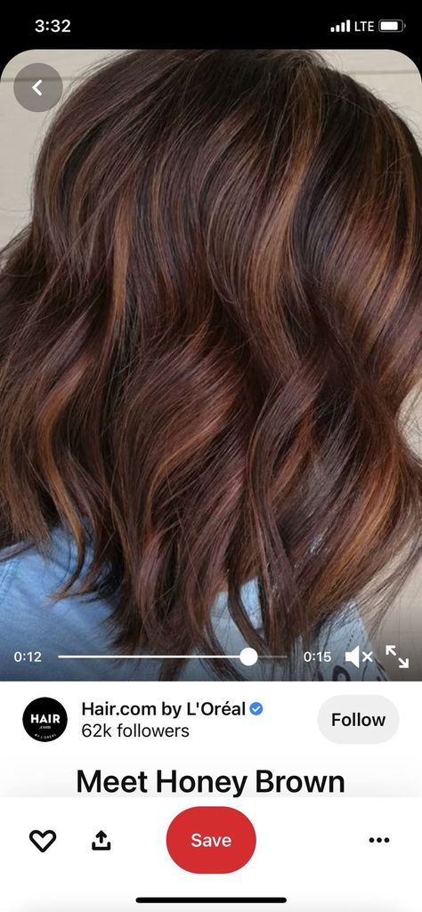 Root Beer Hair, Red Highlights, Honey Brown, I Feel Pretty, Hair Inspiration Color, Long Bob, Root Beer, All Things Beauty, About Hair