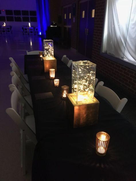 Star W, Prom Ideas, Under The Lights, Under The Stars, The Light, Birthday Party, Prom, Table Decorations, Lighting