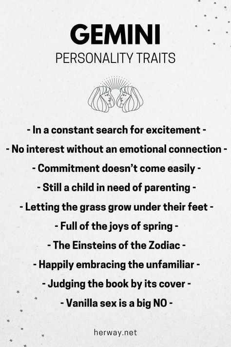 Gemini With Other Signs, Gemini Traits Men, Gemini Man Traits, Gemini Negative Traits, Gemini Personality Traits, Gemini Things, Gemini Compatibility, Gemini Personality, Personality Chart