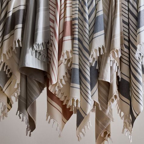 Organic Turkish Tassel Towels Turkish Towels Bathroom, Kids Hooded Towels, Outdoor Living Furniture, Turkish Bath Towels, Distressed Texture, Linen Textile, Monogrammed Items, Turkish Towels, West Elm