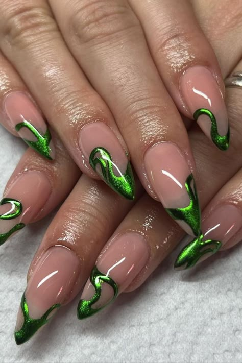 St Patrick Day Nails Inspirations For More Nail trends 2023 Visit Our Website We Have Uploaded Along With The Tutorials Nails Ideas Green, Patrick Day Nails, St Patricks Nail Designs, Green Nails Designs, Green Nails Ideas, Saint Patrick Nail, St Patricks Day Nails, Green Nail Designs, Nails Green