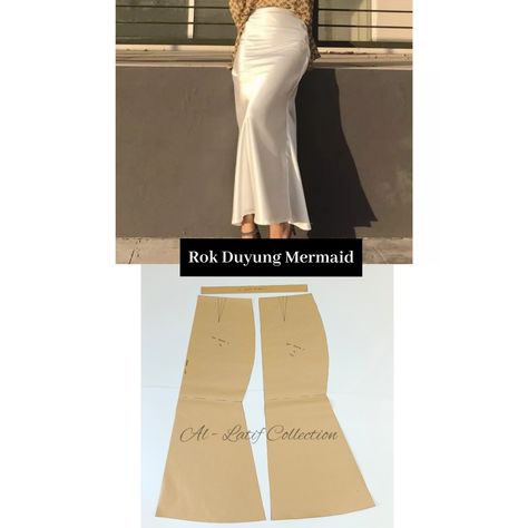 Pola Rok Duyung Mermaid Harga tertera untuk 1 size Tersedia 5 ukuran (S M L XL XXL) Terbuat dari kertas samson Pola sudah digunting, belum termasuk kampuh Lebih bagus bila pola disetrika setelah barang datang, agar mudah diaplikasikan Wa : 085606319320 Pola Rok Serut, Trace Pattern, Pola Rok, Paper Patterns, Mermaid Skirt, Dress Satin, Dress Sewing Patterns, Sewing Techniques, Sewing Dresses