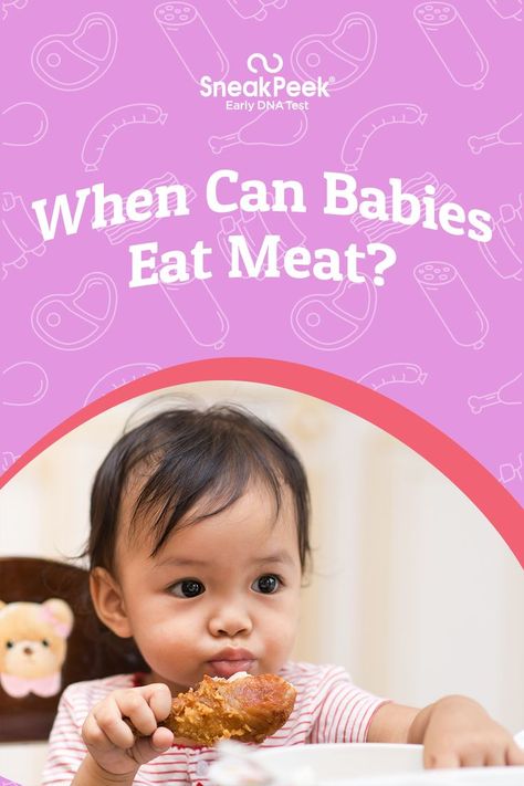 The idea of babies devouring red meat seems comical. However, there are compelling reasons why you can & should feed meat-based meals to your little carnivore as early as 6 months old. Although burgers should not be on your lil’ buddy’s menu for quite a while, there are numerous safe ways to feed meat to your baby as one of the earliest solid foods. If you’re confused by the idea of babies eating meat, don’t worry—here’s a guide to all things carnivorous for you & your little lion to explore. Baby Eating, Eat Meat, 6 Month Olds, Red Meat, 6 Months, Old Things, Baby Face, Meat, Canning