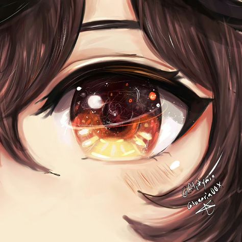 Amber Genshin, Amber Eyes, Fanart Drawing, Eyes Artwork, Anime Eyes, Dnd Characters, Eye Color, Drawing Reference, Art Inspo