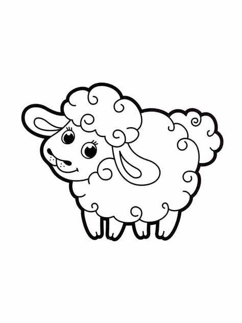 https://kidipaint.com/coloring-pages/animals/lamb-12/ Check more at https://kidipaint.com/coloring-pages/animals/lamb-12/?utm_source=pinterest Sheep Coloring Page, Printable Designs, A Drawing, School Projects, Coloring Sheets, Projects For Kids, Coloring Page, Charlie Brown, Aesthetic Art