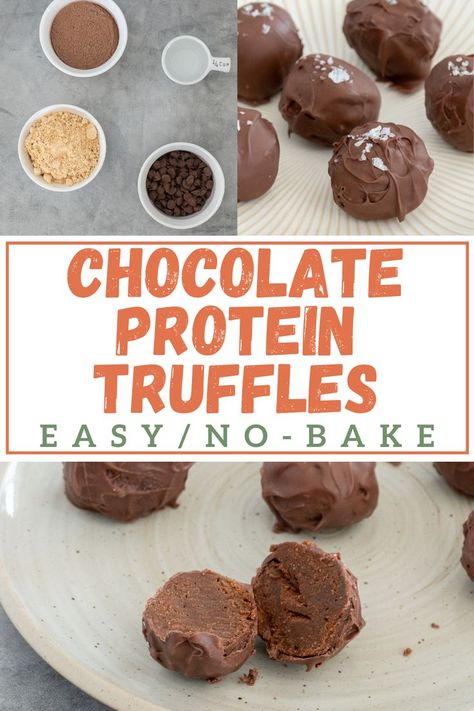 Double Chocolate Protein Balls, Keto Chocolate Protein Powder Recipes, Protein Truffle Balls, Marshmallow Protein Powder Recipes, Hidden Protein Recipes, Protein Balls With Protein Powder, Protein Cake Balls, Chocolate Protein Powder Recipes, Truffles Easy No Bake