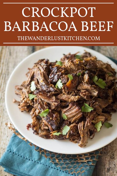 This Crockpot Barbacoa Beef is a game-changer—easy to make, super tender, and great for tacos, salads, burritos, and more. Simple Crockpot Recipes Beef, Crock Pot Barbacoa Beef, Crockpot Barbacoa Beef, Crockpot Barbacoa, Barbacoa Crock Pot, Beef Barbacoa Slow Cooker, Chicken Breast Dishes, Beef Barbacoa, Recipes By Ingredients