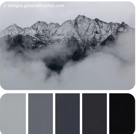 Milk Paint Colors, General Finishes Milk Paint, Nature Colors, Black Color Palette, Grey Palette, General Finishes, Grey Color Palette, Color Palette Design, Lamp Black