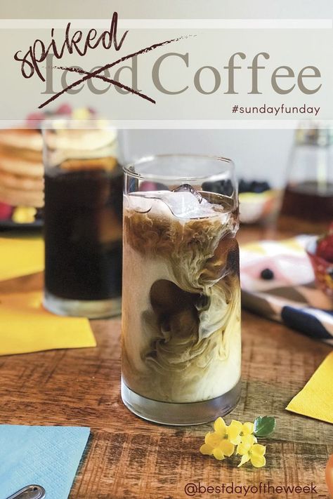 It’s summer, so ice coffee is a staple – but boozy iced coffee is becoming the new favourite. With just Frangelico and Kahlúa this recipe is super easy and refreshing. A great summer cocktail recipe. Boozy Iced Coffee, Breakfast Alcoholic Drinks, Frangelico Drinks, Alcoholic Coffee Drinks, Instant Pot Freezer Meals, Coffee With Alcohol, Iced Coffee Drinks, Breakfast Sweets, Drinking Alcohol