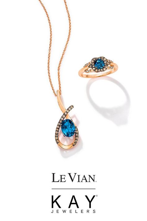 This Deep Sea Blue Topaz necklace and ring from Le Vian are giving us all the beachy vibes. Fine Jewelry With Lapis Lazuli Gemstone, Luxury Blue Topaz Birthstone Jewelry, Luxury Gia Certified Blue Topaz Jewelry, Levian Jewelry Kay Jewelers, Luxury Adjustable Lapis Lazuli Jewelry, Luxury Lapis Lazuli Jewelry, Levian Jewelry, Kay Jewelry, Kay Jewelers