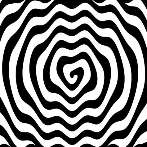 'Vinylize - Heat Warped' - Monochrome Spiral Vortex Hypnotic Spinning Record Optical Illusion Pattern by SHOTT Spiral Optical Illusion, Warped Art, Parker Core, Hypnotic Pattern, Optical Illusion Pattern, Black And White Spiral, Geometric Spiral, Illusion Pattern, Black And White Swirl