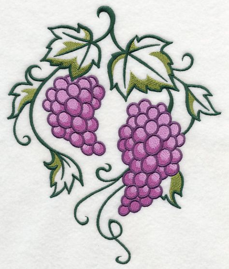 Freestanding Lace Embroidery, Ceramic Wall Decor, Nativity Ornaments, Holiday Flower, Grape Bunch, Vine Design, Free Machine Embroidery Designs, Halloween Animals, Embroidery Library