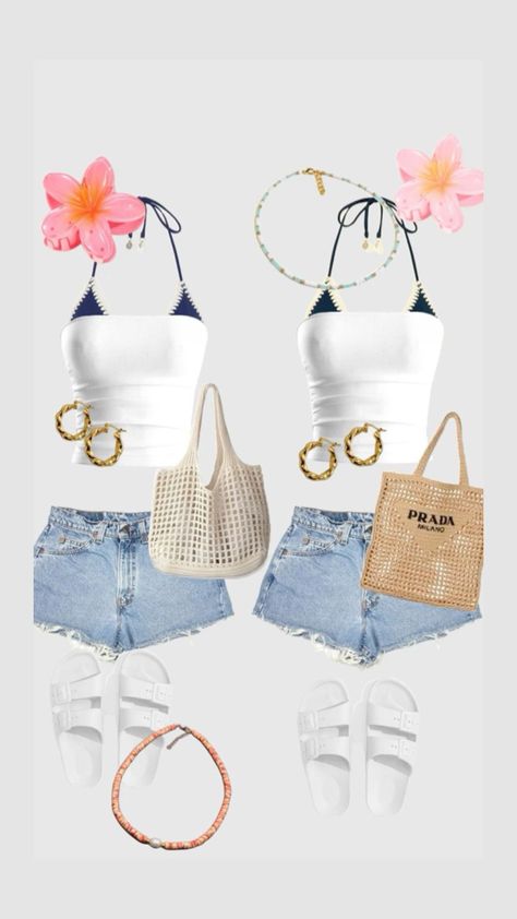 Beachy Summer Outfits, Cute Beach Outfits, Friends Trip, Matching Outfits Best Friend, Summer Aesthetics, Beachy Outfits, Slay Outfits, Preppy Summer Outfits, Beach Fits