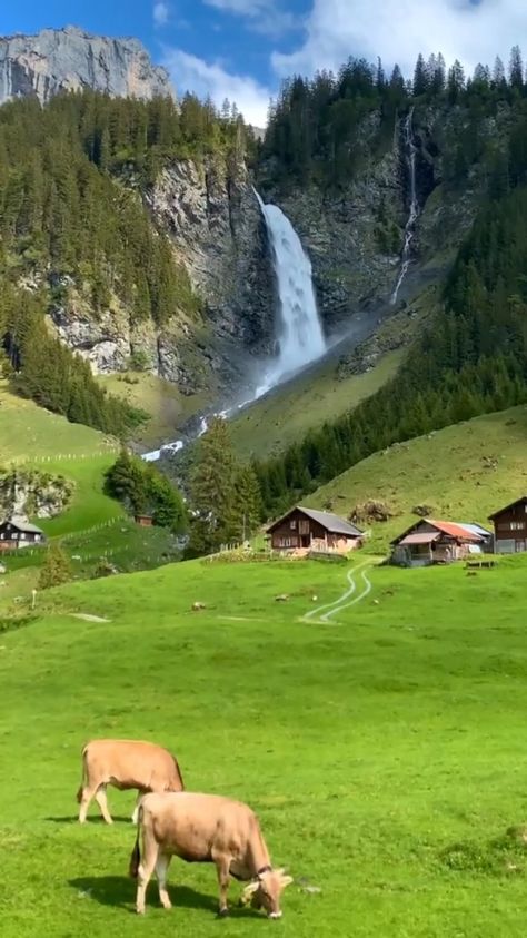 ourplanetdaily on Instagram: Peaceful village...🏡 Click on the left icon (reels) to see video in full screen 9:16 😃 (📍Switzerland 🇨🇭). Happy new week everyone ☀️😍… World Most Beautiful Place, Adventure Travel Explore, Cabin In The Woods, Beautiful Places Nature, Beautiful Photos Of Nature, Most Beautiful Cities, Beautiful Waterfalls, Cool Pictures Of Nature, Beautiful Places In The World