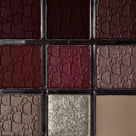 Eye Makeup Pallets, Eyeshadow Pallets Aesthetic, Dior Backstage Eyeshadow Palette, Dark Feminine Makeup, Red Eyeshadow Palette, Dior Eyeshadow, Frazzled English Woman, Feminine Makeup, Dior Backstage