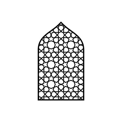 Kerawang Design, Islamic Arches, Islamic Pattern Design, Ramadhan Decor, Islamic Arch, Mughal Design, Window Sketch, Chinese Window, Islamic Design Pattern