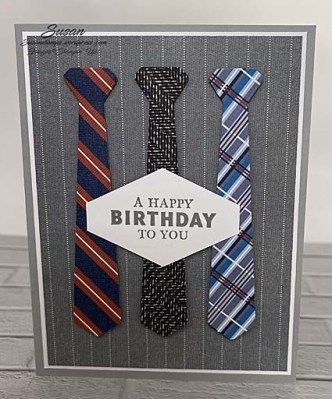 Handsomely Suited Cards, Card Making Designs, Masculine Birthday Cards, Birthday Cards For Men, Fancy Fold Cards, Birthday Cards Diy, Stamping Up Cards, Male Cards, Masculine Cards