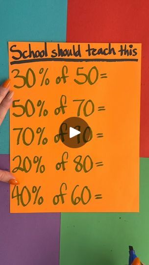 13M views · 41K reactions | School should teach this | School should teach this

This original video was produced by Network Media LLC Productions, Rick Lax and Jennie Carroll | By Jennie and Nick's Brainteasers | Facebook Maths Tips, Home School Classroom, Back To School Bash, Math Hacks, School Site, Learning Tips, Learning Time, Simple Math, School Help