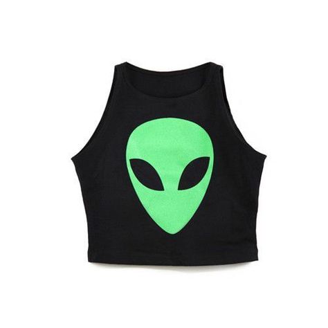 Space Crop Top, Alien Crop Top, Alien Clothes, Shirts Crop Tops, Alien Shirt, Alien Aesthetic, Rave Costumes, Shirt Crop Top, Space Stuff