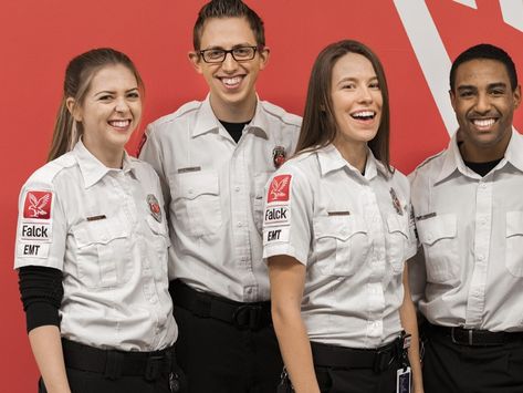 Top 10 Design & Best Trends Ambulance/ Paramedic Uniform: Styles - Ideas - GARMENT DONY in #TopnList Women Paramedic, Paramedic Uniform Female, Emt Paramedic Outfit, Emt Uniform, Paramedic Uniform, Paramedic Christmas Shirt, White Lab Coat, Emergency Medical Services, Gender Neutral Clothes