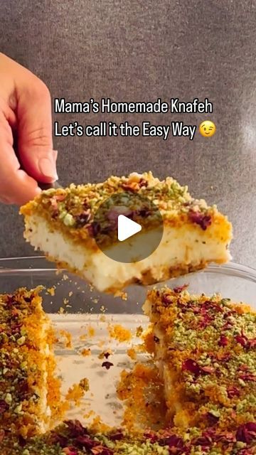 ‎Rouba Shahin  ربى‎ on Instagram: "Comment ‘knafeh cheat’ for the most delicious knafeh recipe. You will receive it instantly in your DM.  This recipe is ispired by my mum who I believe is the best cook in the world 😍  This is my all-time favourite childhood dessert and I genuinely thought it was the real knafeh growing up😬  This Cheat Knafeh is simple, light, and just perfect 👌 I’m all about keeping things easy, but still delicious at home.   #dessert #knafeh #creamy #ashta #lebanesesweets" Kanafah Recipe, Kanafeh Recipe, Knafeh Recipe Video, Knafeh Recipe, Kanafeh Recipe How To Make, Knafeh Recipe Lebanese, Knafeh Cheesecake, Easy Kunafa Recipe, Eastern Cuisine