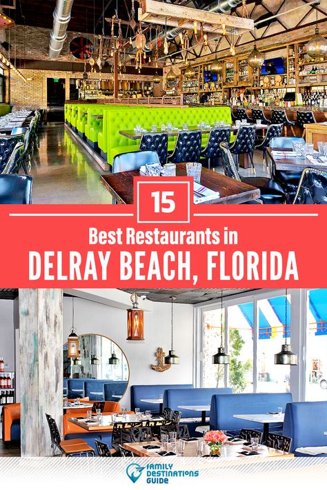 Want to see the best restaurants in Delray Beach, FL? We’re FamilyDestinationsGuide, and we’re here to help: From incredible brunch spots and amazing places to eat dinner, to local foodie spots and hidden gems, discover the BEST Delray Beach restaurants - so you get memories that last a lifetime! #delraybeach #delraybeachrestaurants #restaurantsindelraybeach #bestrestaurantsindelraybeach #placestoeatdelraybeach Delray Beach Florida Restaurants, Delray Beach Florida Outfits, Deerfield Beach Florida, Delray Beach Florida, Beach Dinner, Beach Drinks, Florida Restaurants, Beach Weekend, Romantic Restaurant