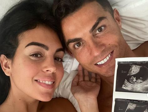 Cristiano Ronaldo has announced his girlfriend Georgina Rodriguez is pregnant with twins. The footballer shared the news with fans on Instagram on Thursday, and gushed their ‘hearts are full of love.’ His post read: ‘Delighted to announce we are expecting twins. Our hearts are full of love – we can’t wait to meet you.’ Ronaldo’s post showed […] Cr7 Y Georgina, Cristiano Ronaldo Kids, Georgina And Ronaldo, Cristiano Ronaldo Girlfriend, Ronaldo And Georgina, Cristiano Georgina, Ronaldo Wife, Ronaldo Girlfriend, Ronaldo Georgina