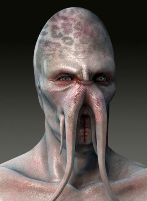 Octopus man Octopus Man, Prosthetic Makeup, Alien Artwork, Movie Makeup, Alien Face, 70s Sci Fi Art, Arte Alien, Alien Character, Halloween Makeup Scary