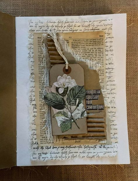 Nature Junk Journal, Junk Journal Ideas, Tiny Books, Handmade Journals Diy, Tea Bag Art, Mixed Media Art Techniques, Creative Journaling, Album Ideas, Bullet Journal Writing