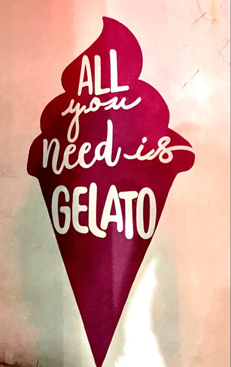 Quote about gelato All you need is Life quote Summer quote Gelato Quotes, Love And Gelato, Summer Quote, Summer Quotes, Cold Brew, All You Need Is, Keep Calm Artwork, Life Quotes, Ice Cream